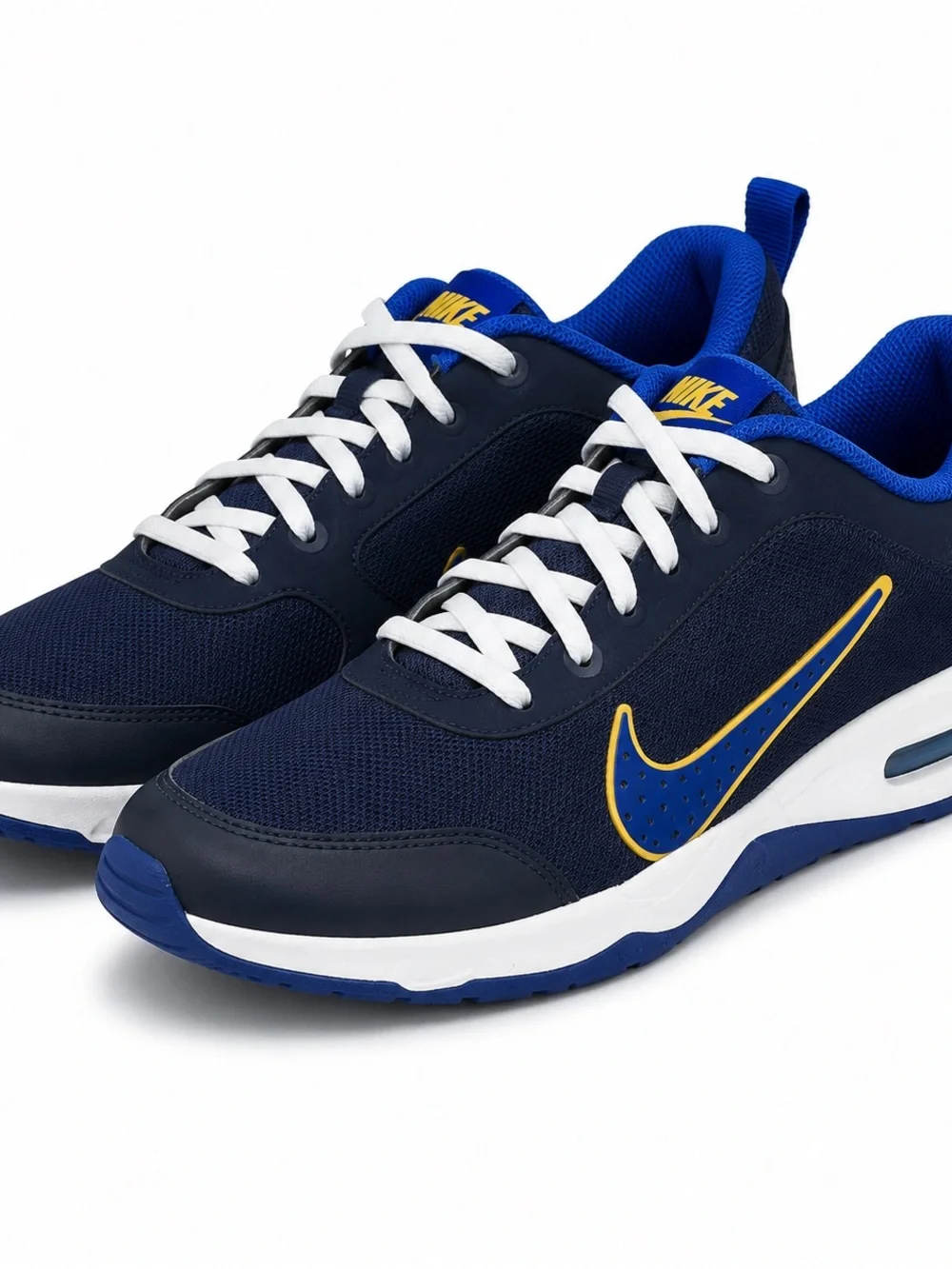 Nike Omni Multi-Court GS Midnight Navy Blue Gold Sneakers Youth 7Y DM9027-404